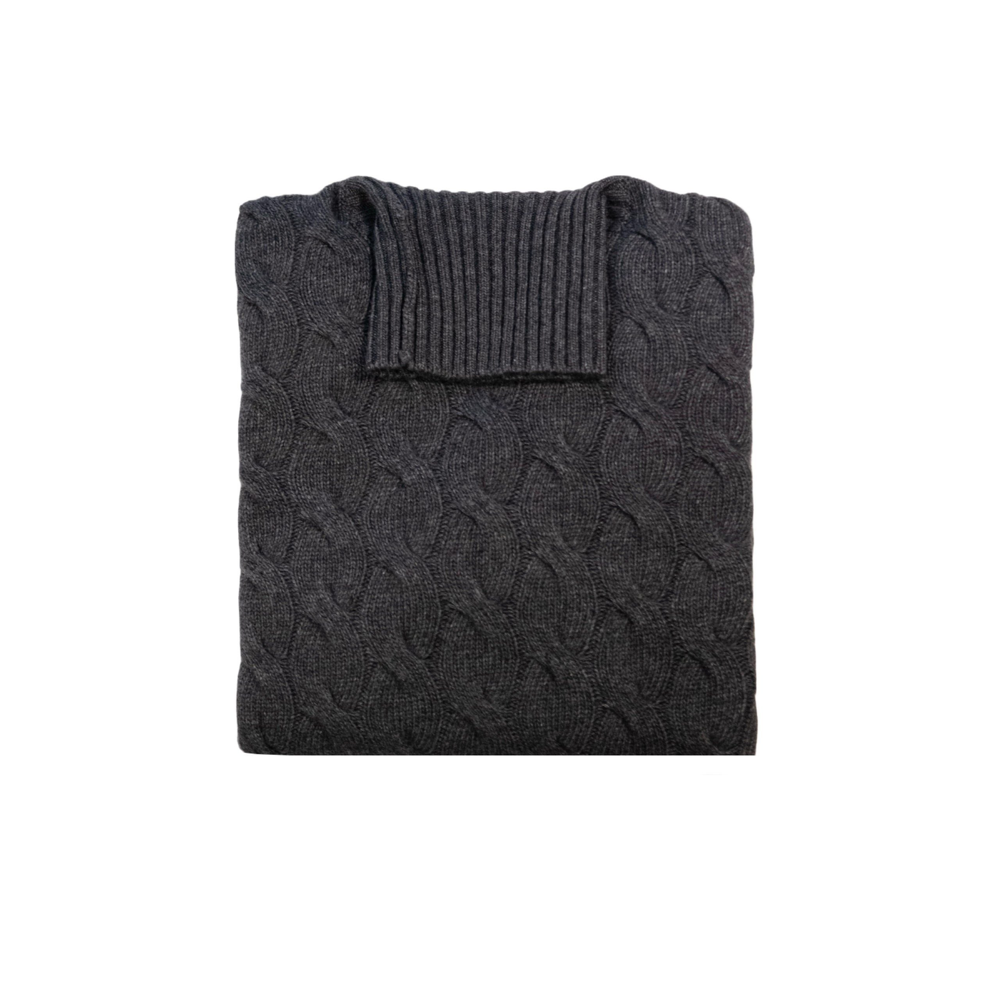 Maglia dolcevita a trecce - Vittoria Cashmere