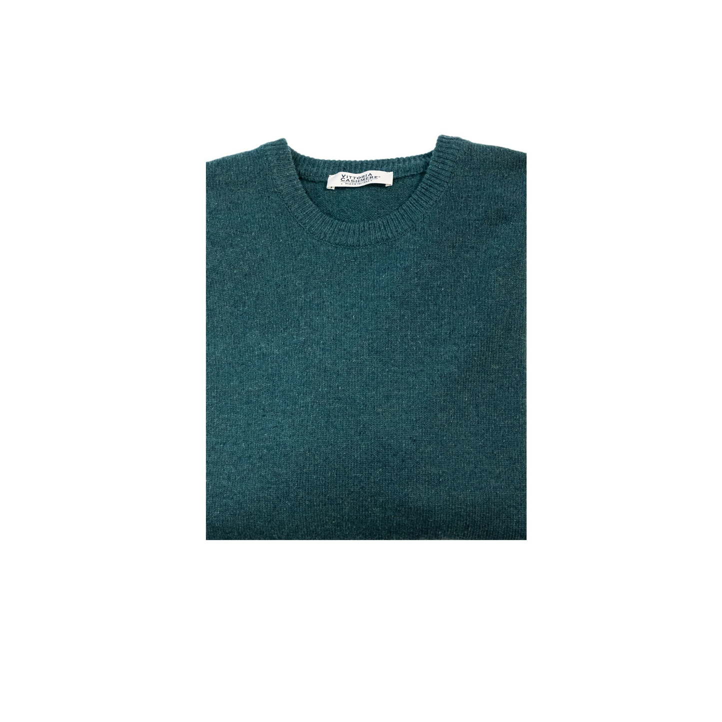 Maglia girocollo in lana e seta - Vittoria Cashmere