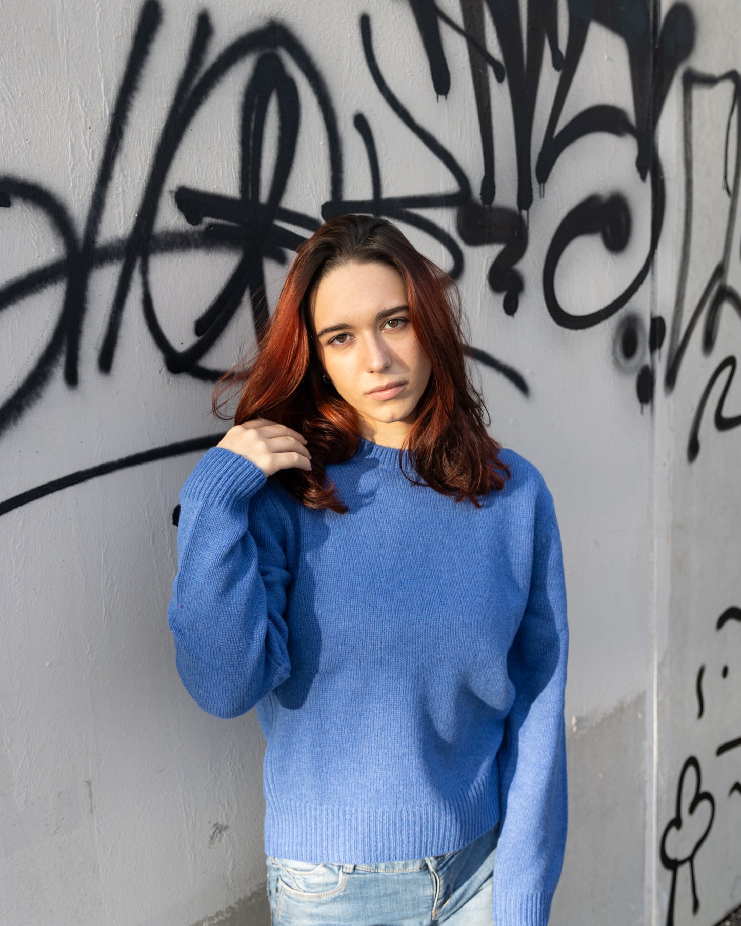Maglia girocollo in pura lana - Vittoria Cashmere