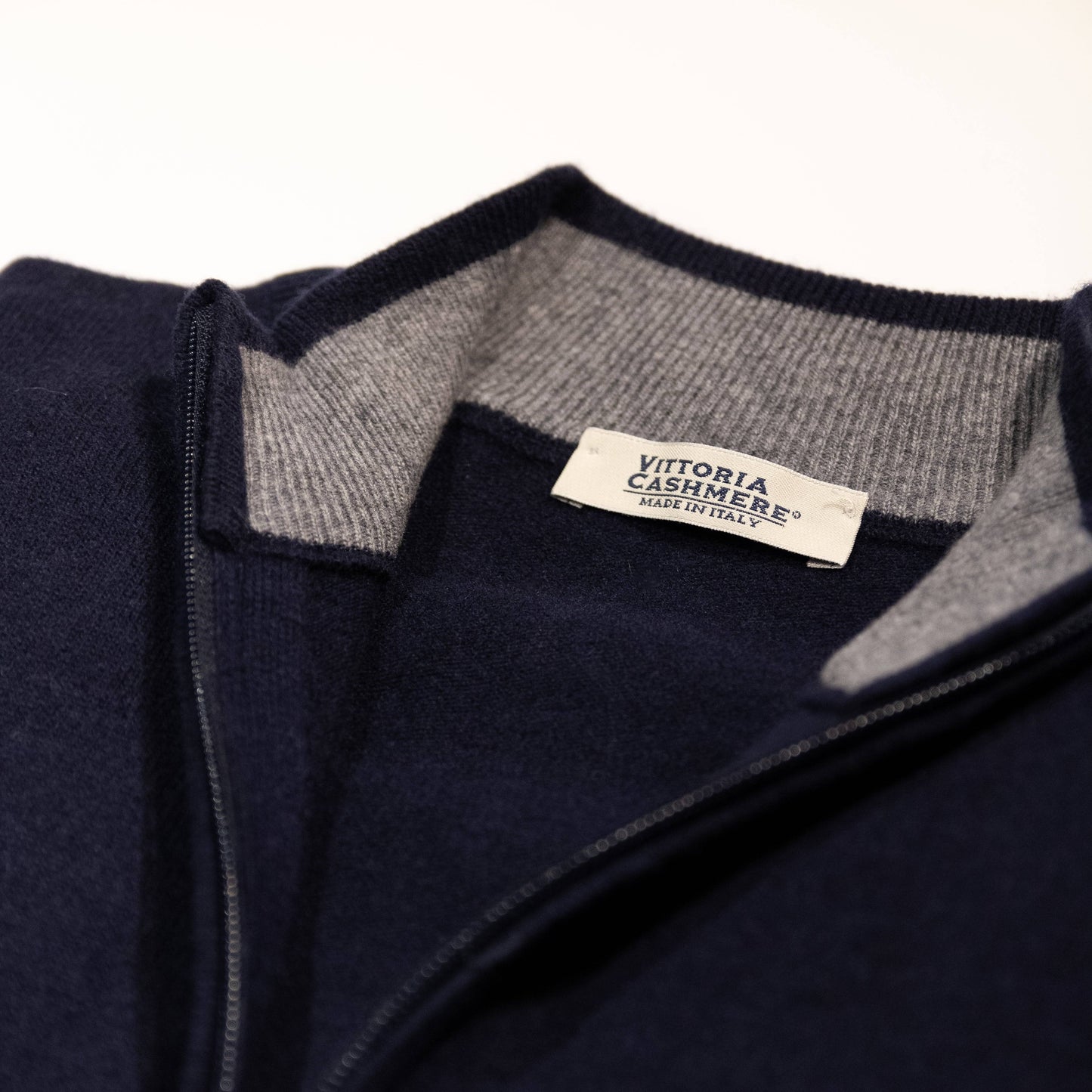 Lupetto con zip integrale - Vittoria Cashmere