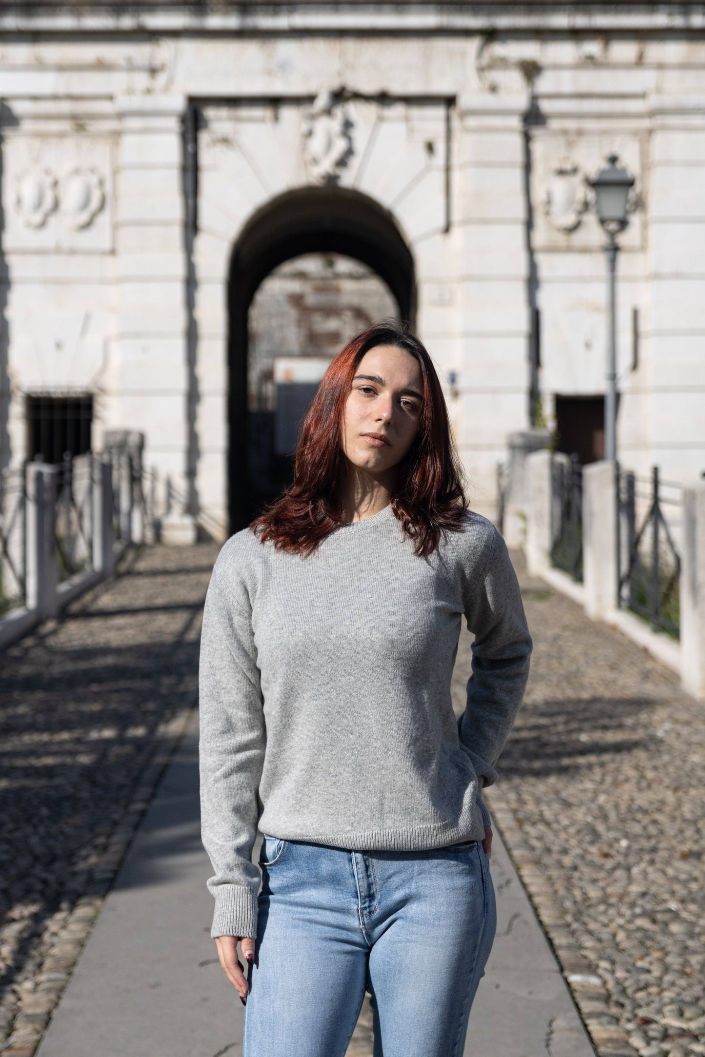 Maglia girocollo finezza 7 - Vittoria Cashmere