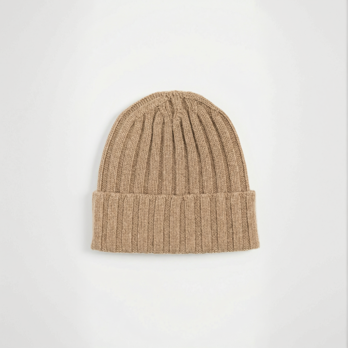 Cappello a coste in puro cashmere