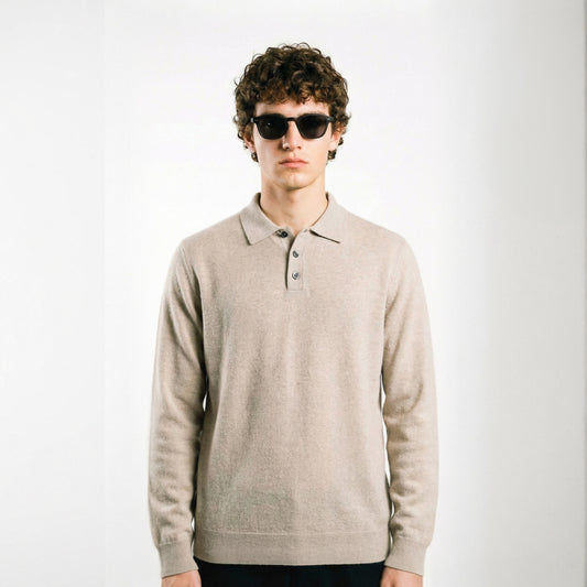 Polo in lana e cashmere